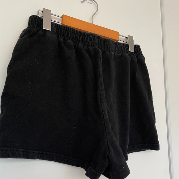 Women's Black Sweatshort - Picture 3 of 3
